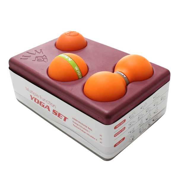 Ensemble bloc et balles de massage